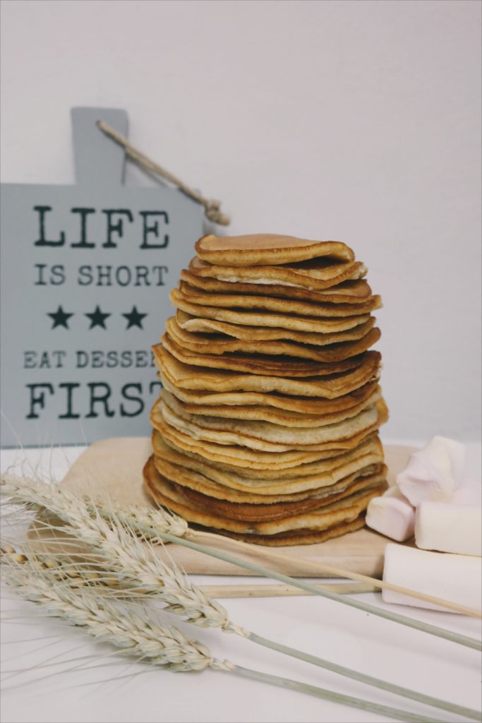 Pancakes. Ein leckeres Frühstück.
