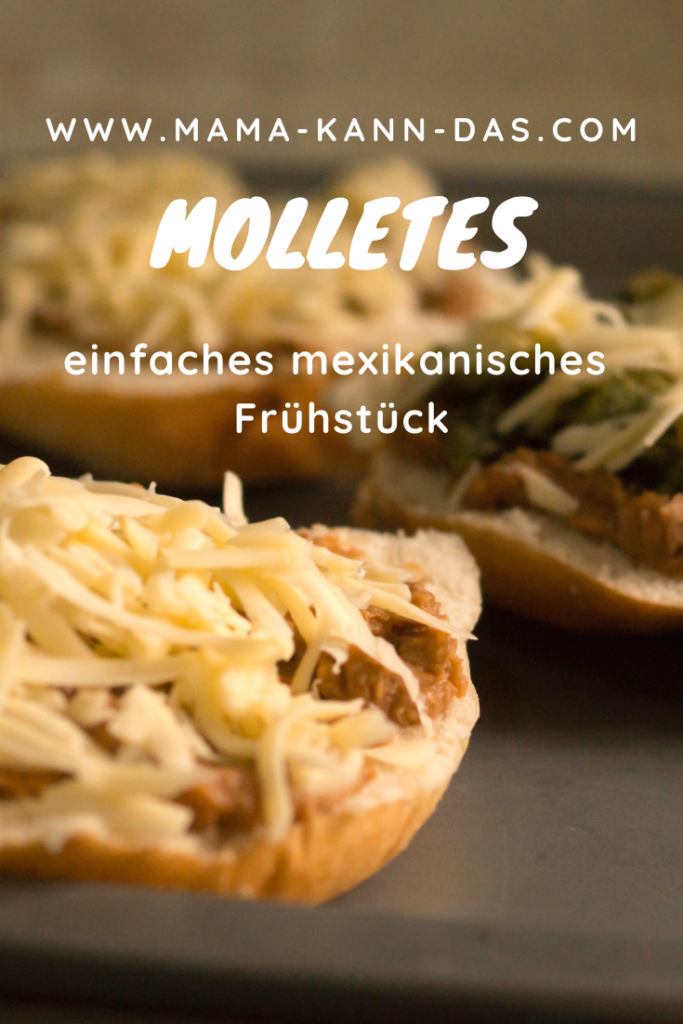 Molletes sind nicht nur ein leckeres Frühstück. Sie sind auch ein schnelles Mittag- oder Abendessen.