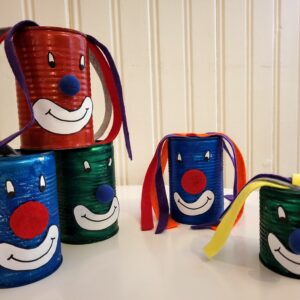 Clown aus Dose – einfache Deko zur Fasnacht